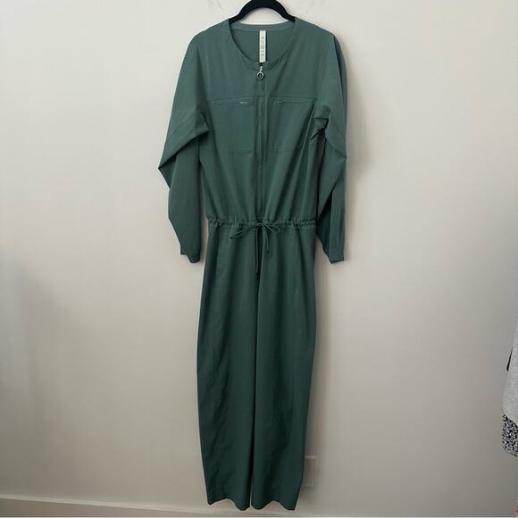 Lululemon Ventlight Zippered Jumpsuit Tidewater Teal Size 4 EUC - Picture 6 of 12